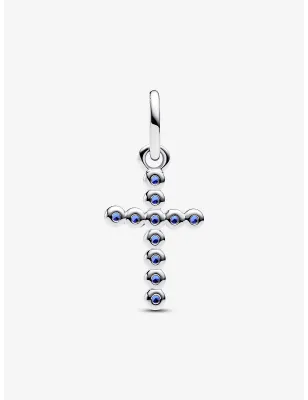 Charm Pendente Croce Luminosa Blu in Argento Donna Pandora