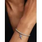 Charm Pendente Croce Luminosa Blu in Argento Donna Pandora