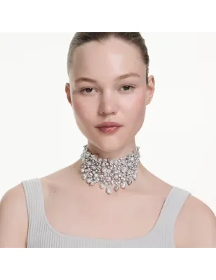 Girocollo Constella Crystal Pearl Bianco Donna Swarovski