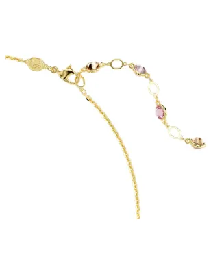Collana Idyllia, Fiore Multicolore placcato color oro Donna Swarovski