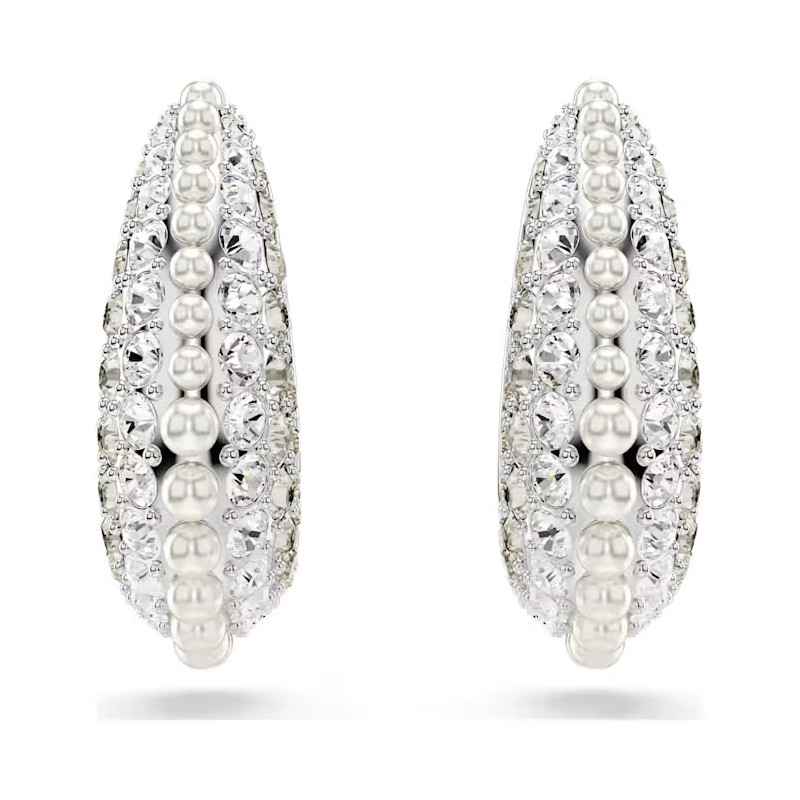 ORECCHINI SUBLIMA CRYSTAL PEARL RODIO DONNA SWAROVSKI ORECCHINI SUBLIMA CRYSTAL PEARL RODIO DONNA SWAROVSKI