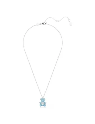 Collana pendente Teddy, Orso blu Donna Swarovski