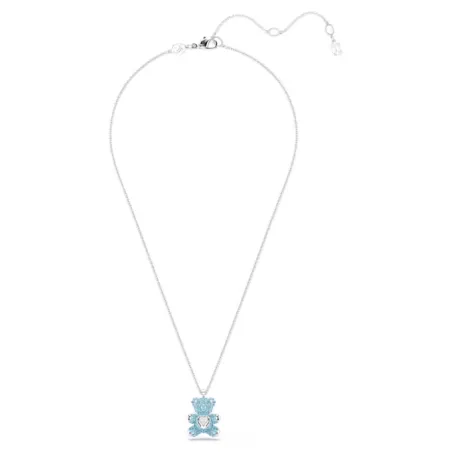 Collana pendente Teddy, Orso blu Donna Swarovski
