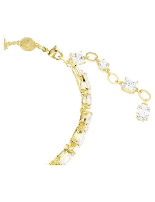 Bracciale dorato Mesmera taglio misto, bianco Donna Swarovski