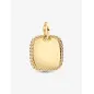 Charm Pendente Medaglia Quadrata Luminosa placcato Oro 14K Pandora Charm Pendente Medaglia Quadrata Luminosa placcato Oro 14K Pandora