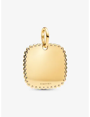 Charm Pendente Medaglia Quadrata Luminosa placcato Oro 14K Pandora - category_name - XDMG De Marchi Gianotti