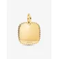 Charm Pendente Medaglia Quadrata Luminosa placcato Oro 14K Pandora Charm Pendente Medaglia Quadrata Luminosa placcato Oro 14K Pandora
