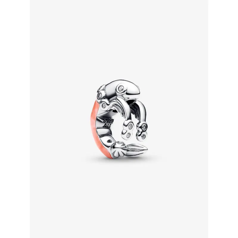 Charm Gamberetto Rosa in Argento Donna Pandora