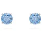 Orecchini a lobo Stilla Attract Taglio Round Blu Donna Swarovski