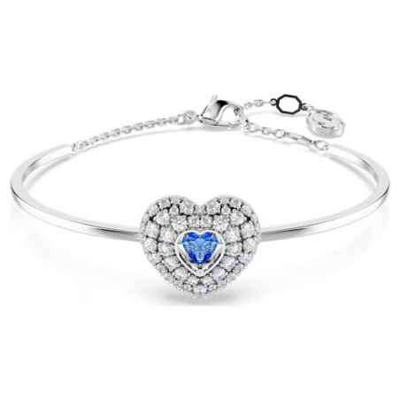 Bracciale RIGIDO HYPERBOLA CUORE BLU Donna Swarovski