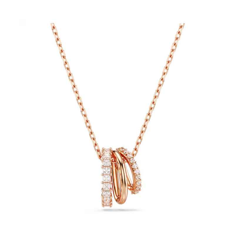 Collana PENDENTE HYPERBOLA PLACCATO ORO ROSA Donna Swarovski