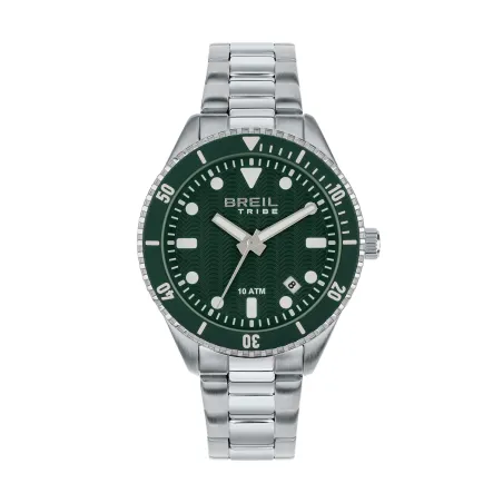 Overhand solo tempo 39mm verde Uomo Breil