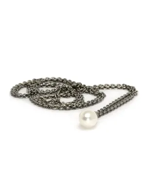 Collana d'Argento con Perla 70cm Donna Trollbeads