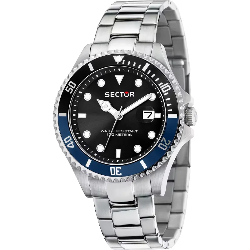 Orologio 230 R3253161058 Diving bicolor Nero Blu 43mm Uomo Sector Orologio 230 R3253161058 Diving bicolor Nero Blu 43mm Uomo Sector