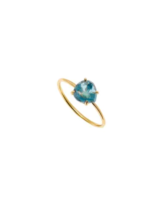 Anello Sone con pietra Blue London Donna Rossoprezioso Semino D'Amore