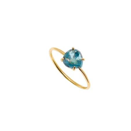 Anello Sone con pietra Blue London Donna Rossoprezioso Semino D'Amore