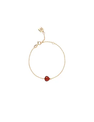Bracciale Stone Granato Donna Rossoprezioso Semino D'Amore
