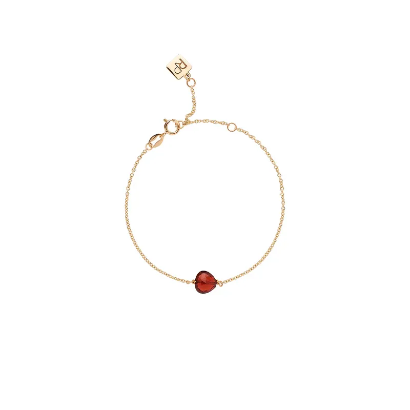 Bracciale Stone Granato Donna Rossoprezioso Semino D'Amore Bracciale Stone Granato Donna Rossoprezioso Semino D'Amore