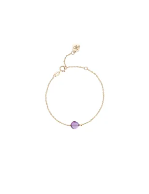 Bracciale Stone Ametista Donna Rossoprezioso Semino D'Amore