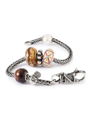 Bead Occhio di Tigre Rosso Rotondo Trollbeads