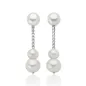 Orecchini in argento pendenti con perle Oriente Donna Miluna