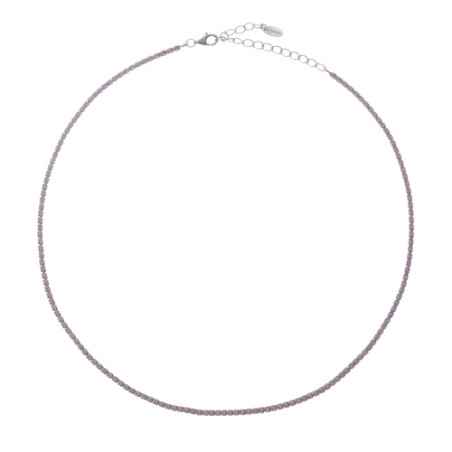 COLLANA TENNISMANIA ARGENTO ZIRCONI BIANCHI AMEN CLT2BB Amen