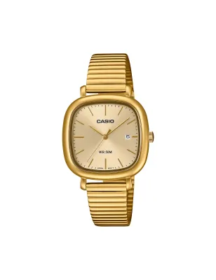 Orologio LTP-B166G-9AVEF Tank Gold Champagne 30mm Donna Casio