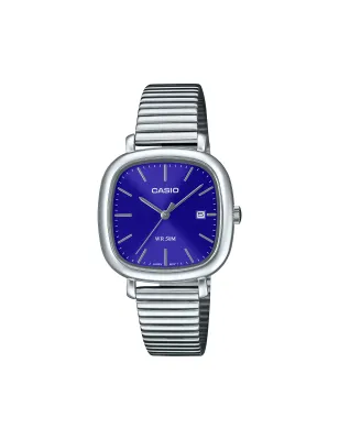 Orologio LTP-B166D-2AVEF Cushion Blu Silver 30mm Donna Casio