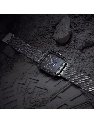 Orologio MTP-M305M-1AVER Moon Phase Mesh Milanese 34mm Uomo Casio