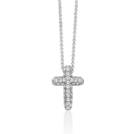 Collana Giochi di luce Croce pendente Donna Miluna