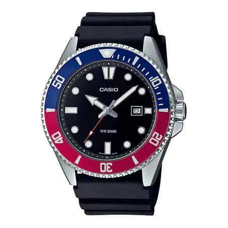 Orologio MDV-107-1A3VEF Diving Pepsi Bezel 200M 44mm Uomo Casio
