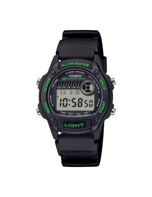 Orologio W-220H-1A3VEF Digital Verde Dettagli Bio-Based 36m Casio