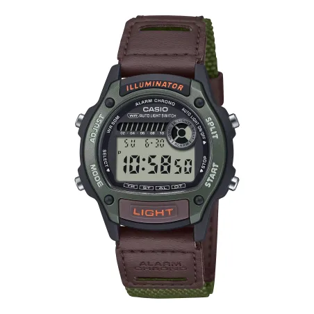 Orologio W-220HF-3AVEF Digital Verde Militare Pelle 36mm Casio