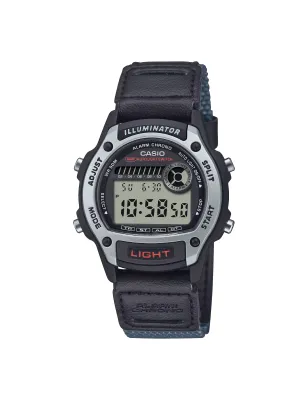 Orologio W-220HF-8AVEF Digital Grigio Pelle Tessuto 36mm Casio