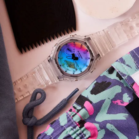 Orologio GA-2100SRS-7AER CasiOak Rainbow 45mm Uomo Casio