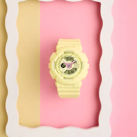 Orologio BA-110AH-9AER Baby-G Giallo Pastello 43mm Bambini Casio