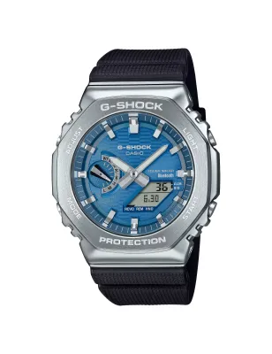 Orologio GBM-2100A-2BER G-Steel Bluetooth Solar Blu 44mm Uomo Casio