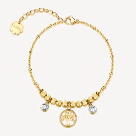 Bracciale dorato Chakra Mistici Albero della Vita Donna Brosway