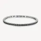 Bracciale tennis Avantgarde acciaio e zirconi neri Uomo Brosway