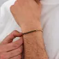 Bracciale dorato Avantgarde acciaio e zirconi neri Uomo Brosway