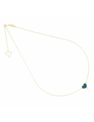 Girocollo cuore Maman smalto blu Donna Maman et Sophie