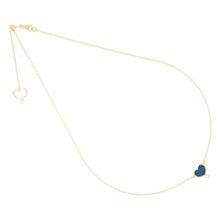 Girocollo cuore Maman smalto blu Donna Maman et Sophie