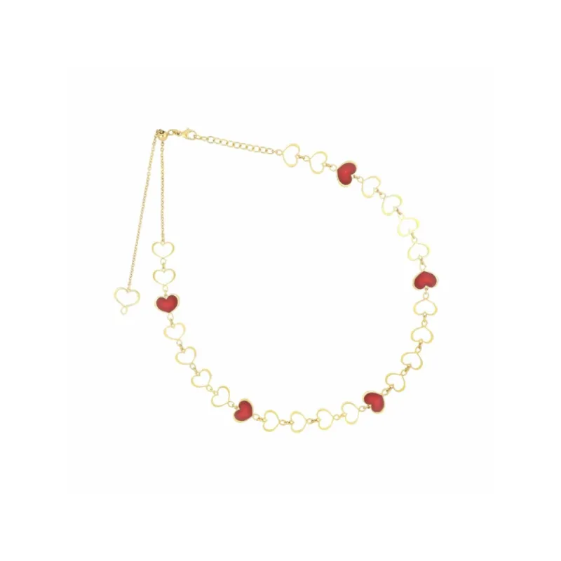 Girocollo Chocker Maman 5 cuori bordeaux Donna Maman et Sophie Girocollo Chocker Maman 5 cuori bordeaux Donna Maman et Sophie