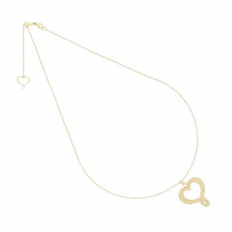 Girocollo cuore tramato piccolo giallo Donna Maman et Sophie
