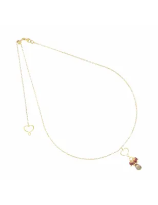 Girocollo Frange Granato, Rubino e goccia Quarzo Donna Maman et Sophie