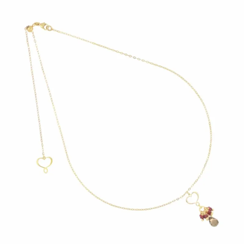 Girocollo Frange Granato, Rubino e goccia Quarzo Donna Maman et Sophie Girocollo Frange Granato, Rubino e goccia Quarzo Donna Maman et Sophie