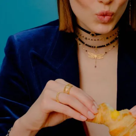 Girocollo Libellula e Zaffiri Donna Maman et Sophie