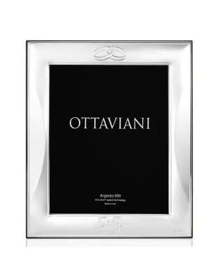 Cornice 5001A Portafoto Nozze Argento 25° 13x18 Ottaviani