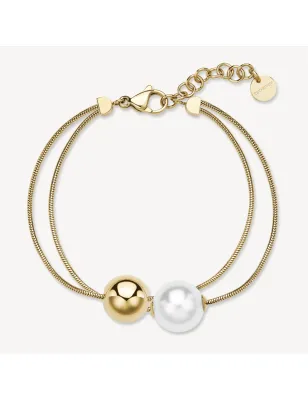 Bracciale Perfect centrale sfera e perla di conchiglia Donna Brosway