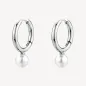 Orecchini cerchio Perfect pendenti perle di conchiglia Donna Brosway
